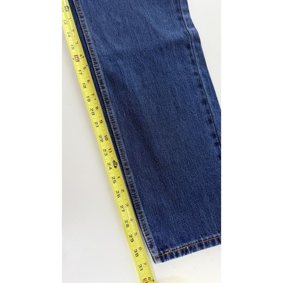 Levi's 505 Regular Jeans Mens 33x32 Blue Denim Straight Leg Medium Wash - Picture 7 of 13